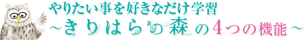 きりはらの機能４つ